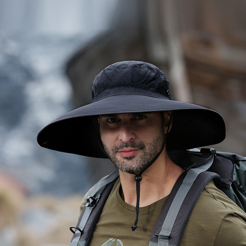 BK00028 সানস্ক্রিন বিগ ইভস হ্যাট, জলরোধী, দ্রুত শুকানোর বালতি টুপি BK00028 সানস্ক্রিন বিগ ইভস হ্যাট, জলরোধী, দ্রুত শুকানোর বালতি টুপি