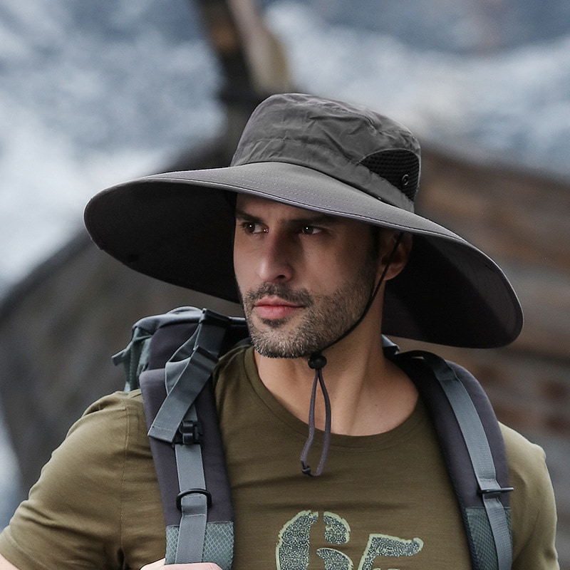 BK00028 সানস্ক্রিন বিগ ইভস হ্যাট, জলরোধী, দ্রুত শুকানোর বালতি টুপি BK00028 সানস্ক্রিন বিগ ইভস হ্যাট, জলরোধী, দ্রুত শুকানোর বালতি টুপি