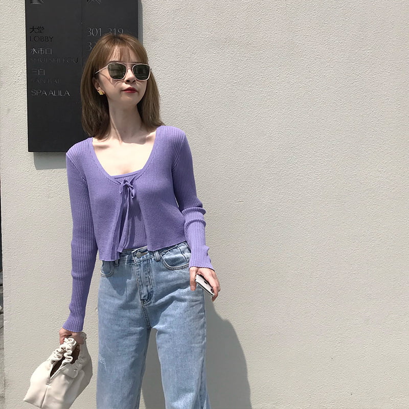 SM-K0050 লিনেন পাতলা কাঁধের চাবুক বোনা ন্যস্ত, বোনা কার্ডিগান টু-পিস সেট SM-K0050 লিনেন পাতলা কাঁধের চাবুক বোনা ন্যস্ত, বোনা কার্ডিগান টু-পিস সেট