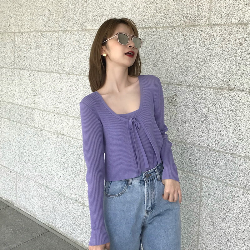 SM-K0050 লিনেন পাতলা কাঁধের চাবুক বোনা ন্যস্ত, বোনা কার্ডিগান টু-পিস সেট SM-K0050 লিনেন পাতলা কাঁধের চাবুক বোনা ন্যস্ত, বোনা কার্ডিগান টু-পিস সেট