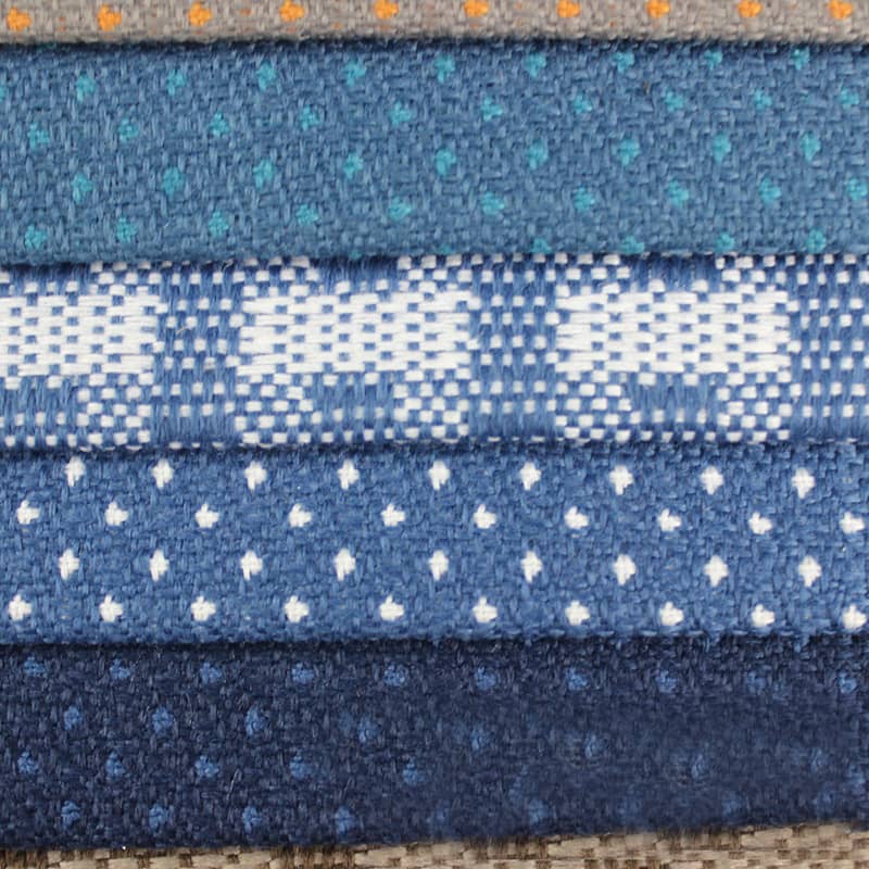 SM-A0007 ফুলের প্যাটার্ন Jacquard ইমিটেশন লিনেন সোফা ফ্যাব্রিক