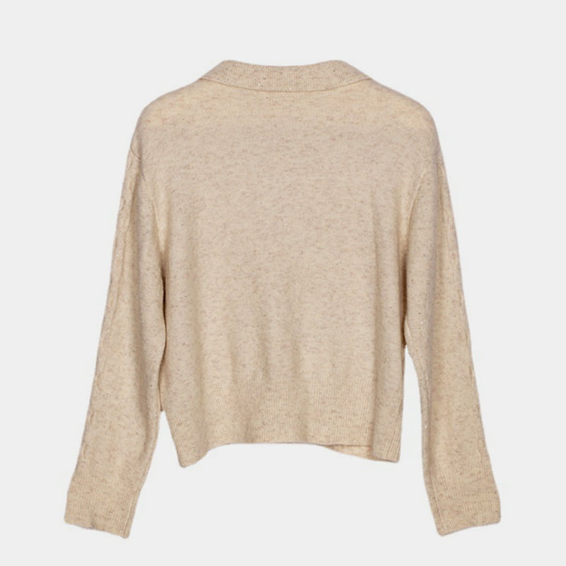 SM-K0012 স্প্রিং অটাম পোলো ল্যাপেল সলিড কালার হোলো-আউট বটম নিটেড জাম্পার SM-K0012 স্প্রিং অটাম পোলো ল্যাপেল সলিড কালার হোলো-আউট বটম নিটেড জাম্পার